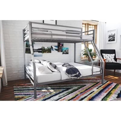 Twin Over Full Maxwell Metal Bunk Bed Gray - Novogratz - Main Image